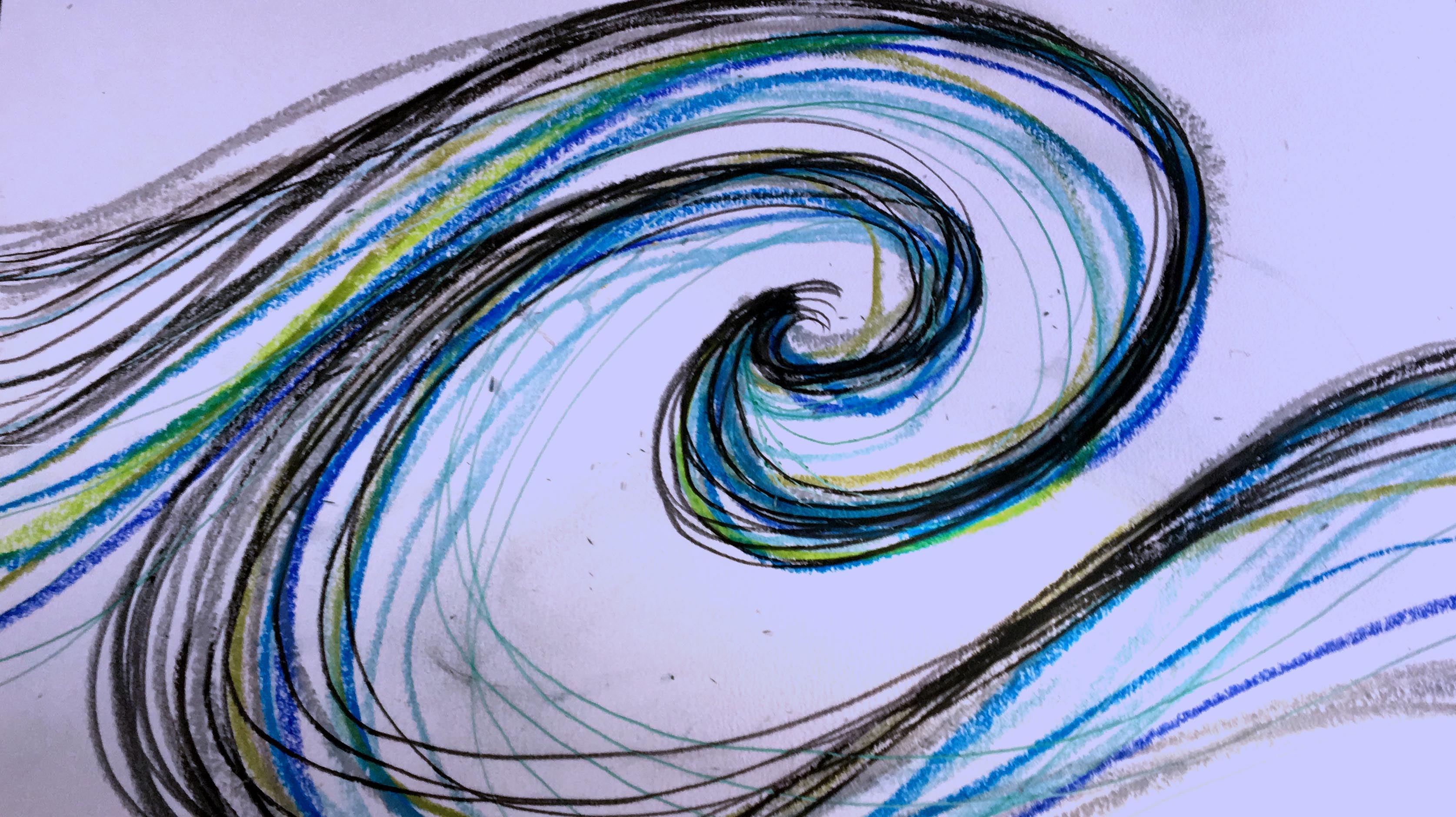 drawing of a wave